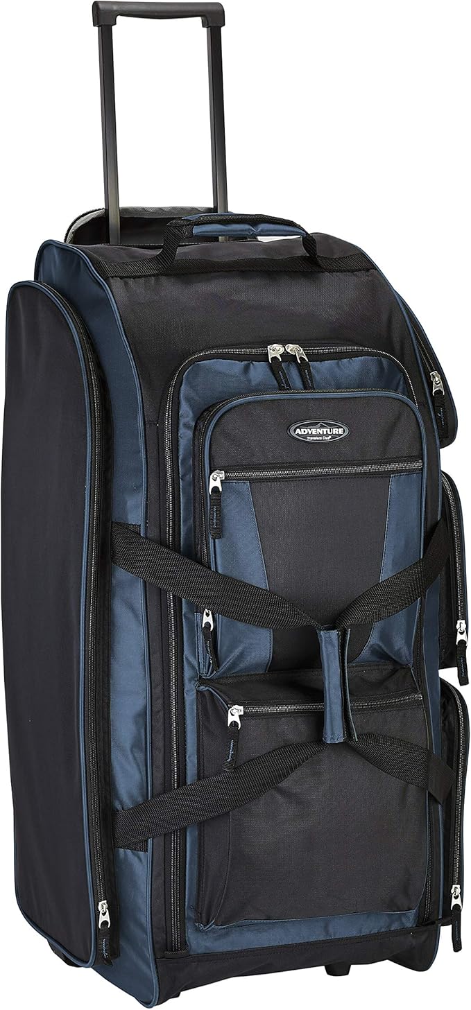 Travelers Club Xpedition 30 Inch Multi-Pocket Upright Rolling Duffel Bag