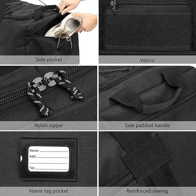 170L Extra Large Baseball Bag with Wheels Gym Duffle Softball Catchers Coach Team Equipment Bags Collapsible Rolling Travel Duffel Bat Gear Bag for Hockey Basketball Football Volleyball Soccer