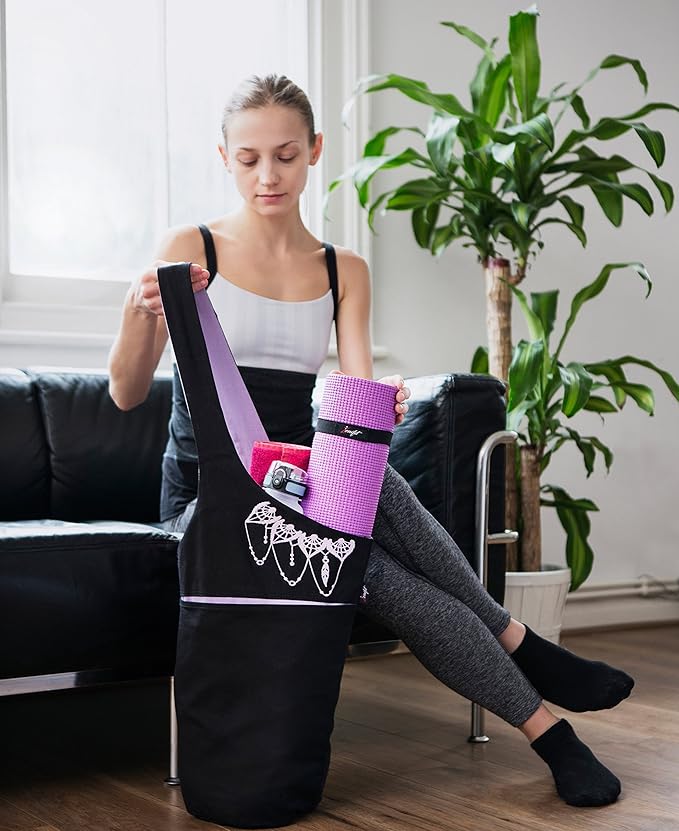 Zenifit Yoga Mat Bag – Versatile Yoga Bag with Mat Straps & Storage Pockets, Holds Yoga & Pilates Mats, Lightweight & Durable