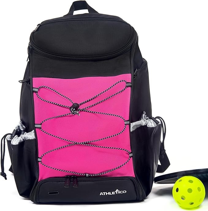 Athletico 35L Pickleball Backpack - Pickleball Bags for Men or Women Includes Pickleball Ball Holder