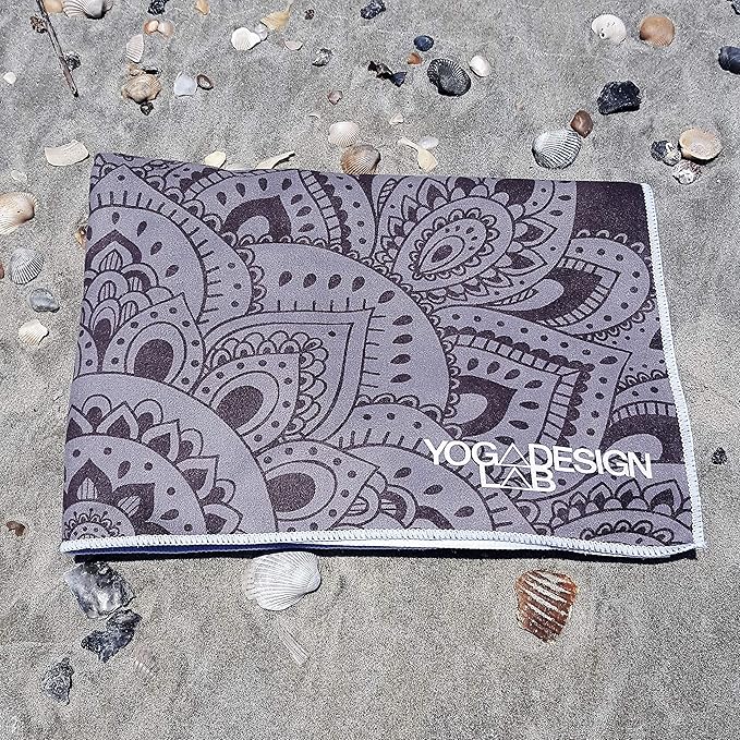 yogadesignlab | The HOT Yoga Towel | Premium Non Slip Colorful Towel | Designed in Bali | Eco Printed + Quick Dry + Mat Sized | Ideal for Hot Yoga, Bikram, Ashtanga, Sport, Travel